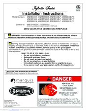 Kingsman Marquis Infinite MQRB5143N Installation Instructions Manual