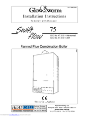 Glow-worm swift flow 75 Installation Instructions Manual