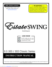 Estate Swing E-S 500 Instruction Manual