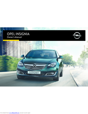 Opel OPEL INSIGNIA Owner's Manual