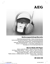 AEG SR 4304 CD User Manual