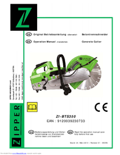 Zipper Mowers ZI-BTS350 Operation Manual