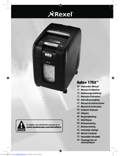 Rexel Auto+ 175X Instruction Manual