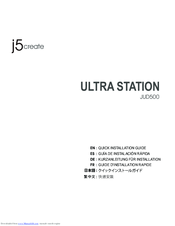 J5create JUD500 Quick Installation Manual
