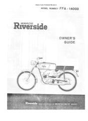 Montgomery Ward 1965 Riverside FFA-14003 Owner's Manual