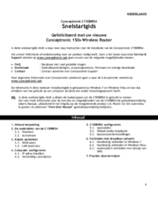 Conceptronic C150BRS4 Quick Installation Manual