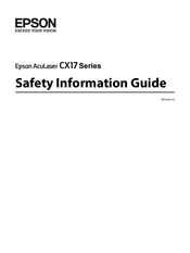 Epson AcuLaser CX17 Series Safety Information Manual