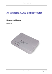 Allied Telesis AT-AR236E Reference Manual