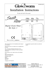 Glow-worm swift flow 100e Installation Instructions