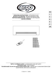 Argo AWI826HL Operating Instructions Manual