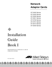 Allied Telesis AT-2400BT Installation Manual