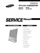 Samsung LS15S13C Service Manual
