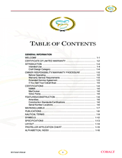 Cobalt Digital Inc 323 Day Cruiser Owner's Manual