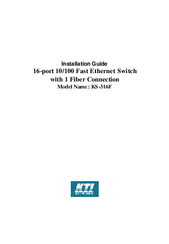 Kti KS-316F Installation Manual