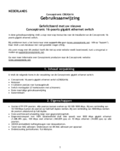 Conceptronic CBGIGA16 User Manual