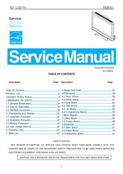 AOC T32013 Service Manual