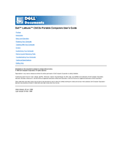 Dell Latitude CSx H User Manual