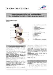 3B SCIENTIFIC PHYSICS 1013370 Instruction Manual