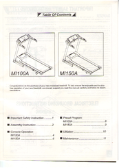 LA Fitness MI150A User Manual
