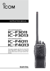 Icom iF3013 Instruction Manual