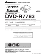 Pioneer DVD-R7783 Service Manual