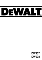 DeWalt DW937 Original Instructions Manual