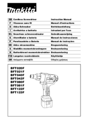 Makita BFT020F Instruction Manual