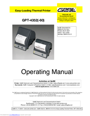 GeBe GPT-435 Operating Manual