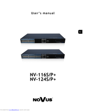 Novus NV-116S/P+ User Manual