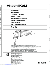 Hitachi CN 16 Handling Instructions Manual