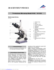 3B SCIENTIFIC PHYSICS N180 1013150 Instruction Manual
