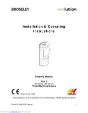 Broseley Flair 8 EV-CN8-LS Installation & Operating Instructions Manual
