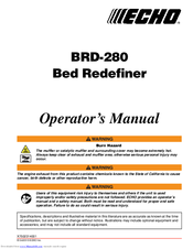 Echo BRD-280 Operator's Manual