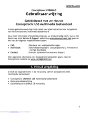 Conceptronic CKBMMUS User Manual