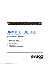AKG DMM14 U Reference Manual