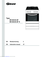 Gram EK 7630-90 FX Instruction Manual