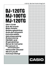 Casio DJ-120TG User Manual