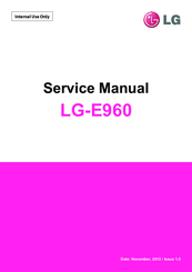 LG LGE960 Service Manual