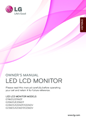 LG E2260V Owner's Manual