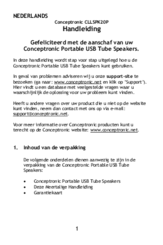 Conceptronic CLLSPK20P User Manual