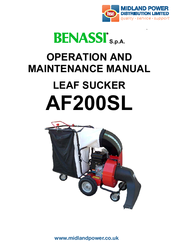 Benassi AF200SL Operation And Maintenance Manual