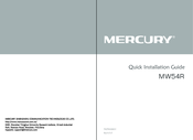 Mercury MW54R Quick Installation Manual