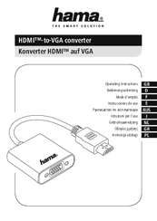Hama 75054569 Operating Instructions Manual
