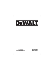 DeWalt DW087K Original Instructions Manual