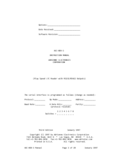 Adrienne Electronics AEC-BOX-1 Instruction Manual