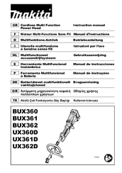 Makita UX362D Instruction Manual