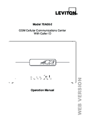 Leviton 70A00-2 Operation Manual