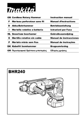 Makita BHR240 Instruction Manual