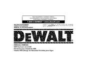 DeWalt DWD460 Instruction Manual