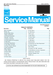 AOC 2241Pa Service Manual